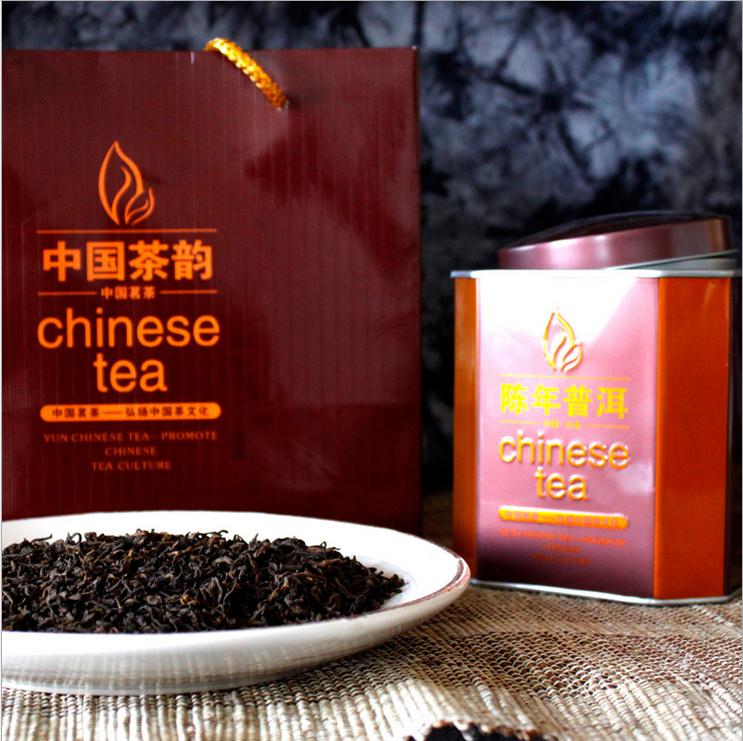 陈年老茶普洱茶熟茶散茶勐海味 罐装万寿龙团散茶口感醇香
