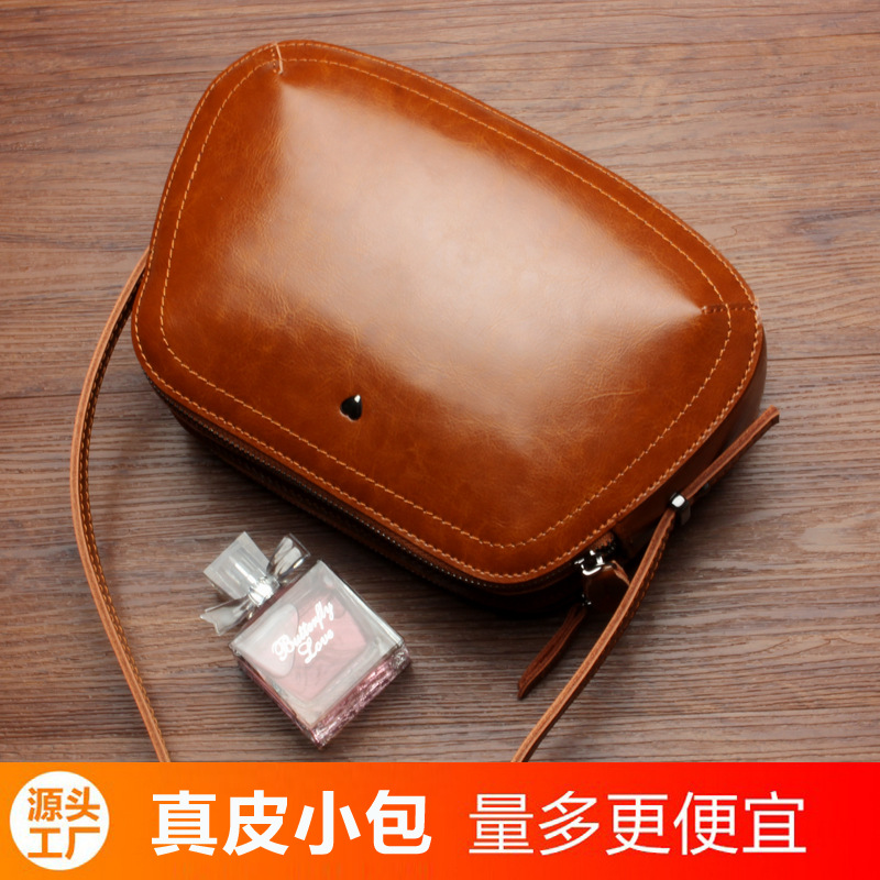 新款女包时尚牛皮女士单肩休闲包包手提包