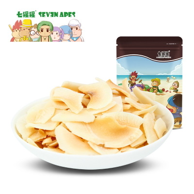 七猩猩椰子片80克零食小吃烤椰子干肉新鲜果干蜜饯特产