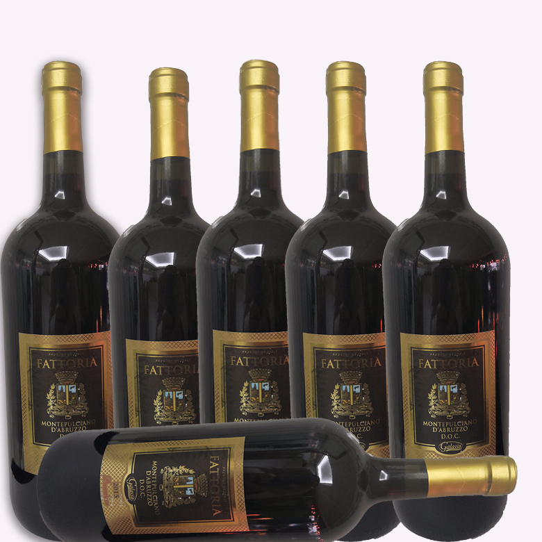 法托利亚意大利原装原瓶进口雅莱金干红葡萄酒原装750ML*6瓶