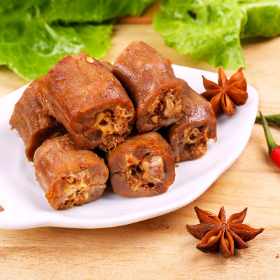 百草味 甜辣味鸭脖子170g特产小吃 独立小包即食鸭肉零食品
