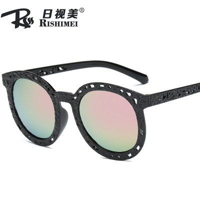 时尚四方框色彩太阳镜女 跨境爆款太阳眼镜 女生复古眼镜