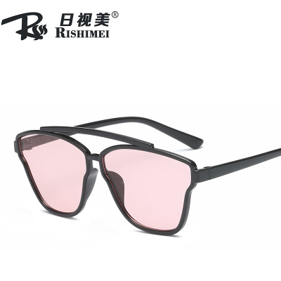 新款欧美跨境男女眼镜简约大方墨镜 复古潮流眼镜百搭太阳镜