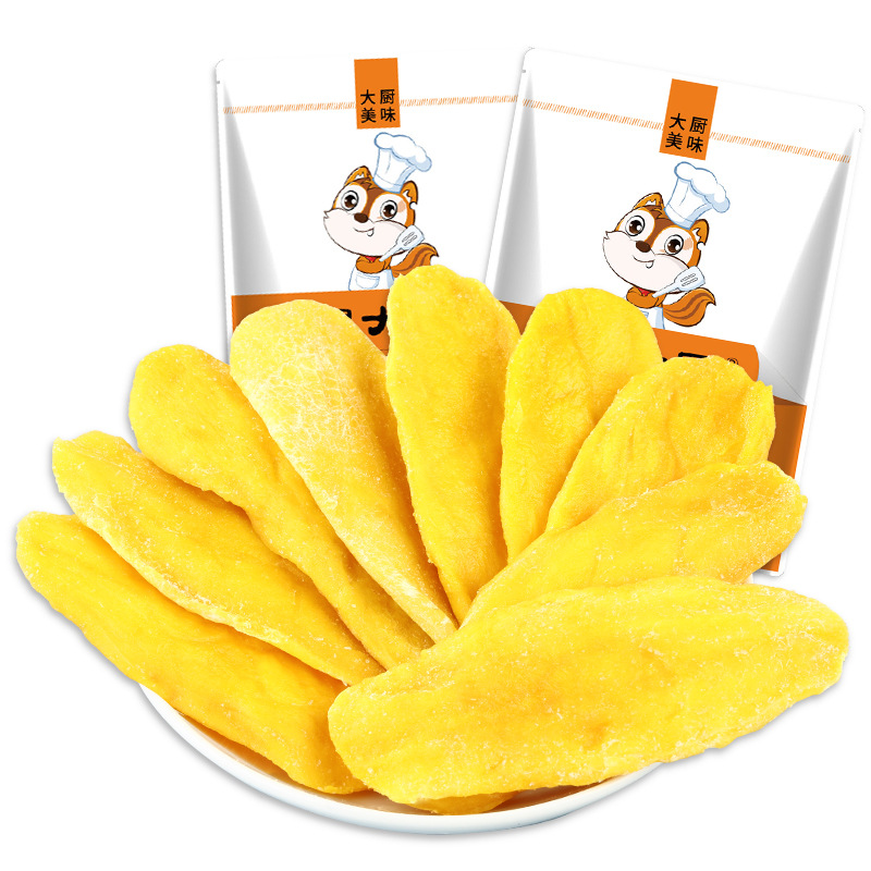  鼠大厨芒果干100gX1袋原味办公室零食蜜饯果干