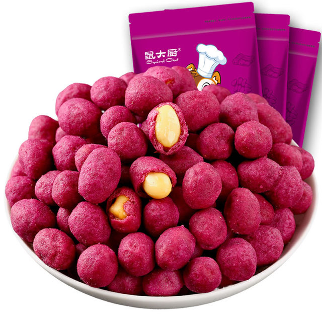 三只松鼠同款紫薯花生108g/袋三只松鼠同款零食坚果干果